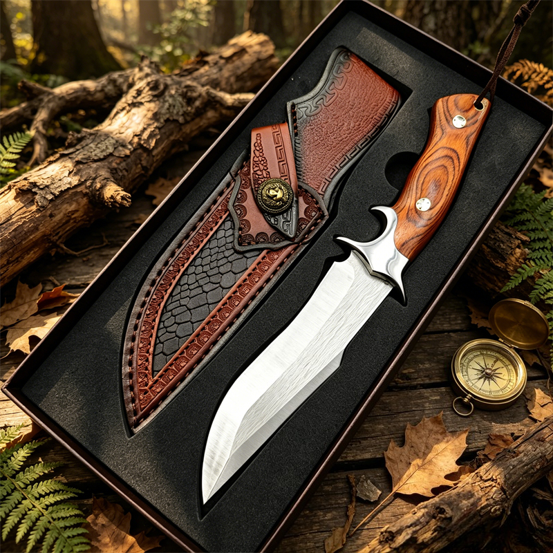Edc Pocket Carry Fixed Blade - High Quality M390 Blade Wood Handles