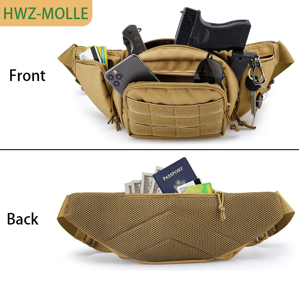 Tactical Molle Fanny Pack Wais - Edc Concealed Carry Fanny Pack recension och pris