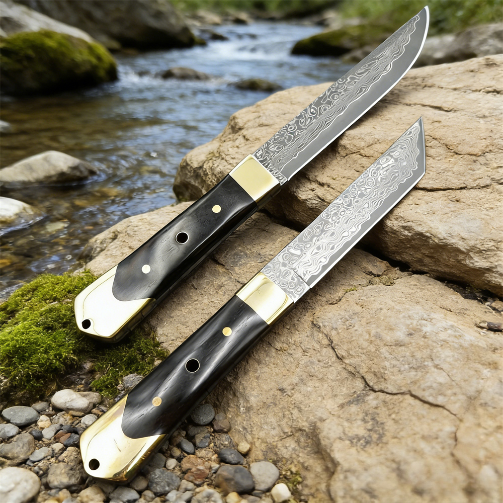 High Hardness Damascus Blade E - Edc Pocket Carry Fixed Blade recension och pris
