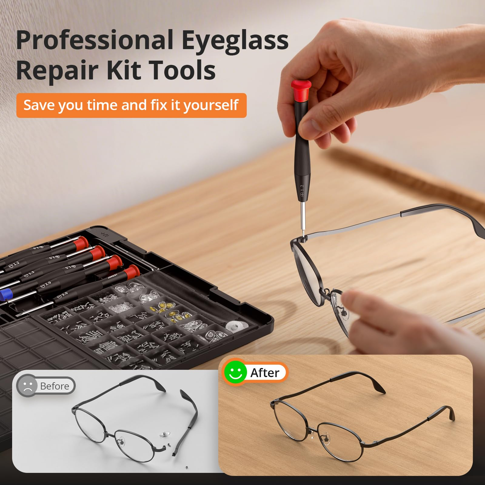 Eyeglass Repair Tool Kit with  - Micro Screwdriver Kit recension och pris