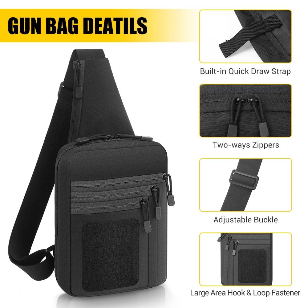 Tactical Pistol Gun Bag Concea - Edc Carry Handgun recension och pris