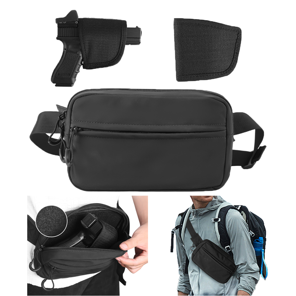 Tactical Crossbody Bag Pistol  - Edc Concealed Carry Fanny Pack recension och pris