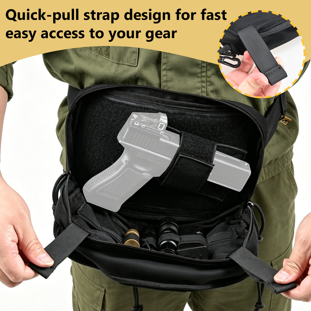 Tactical Pistol Waist Bag CCW  - Edc Carry Handgun recension och pris