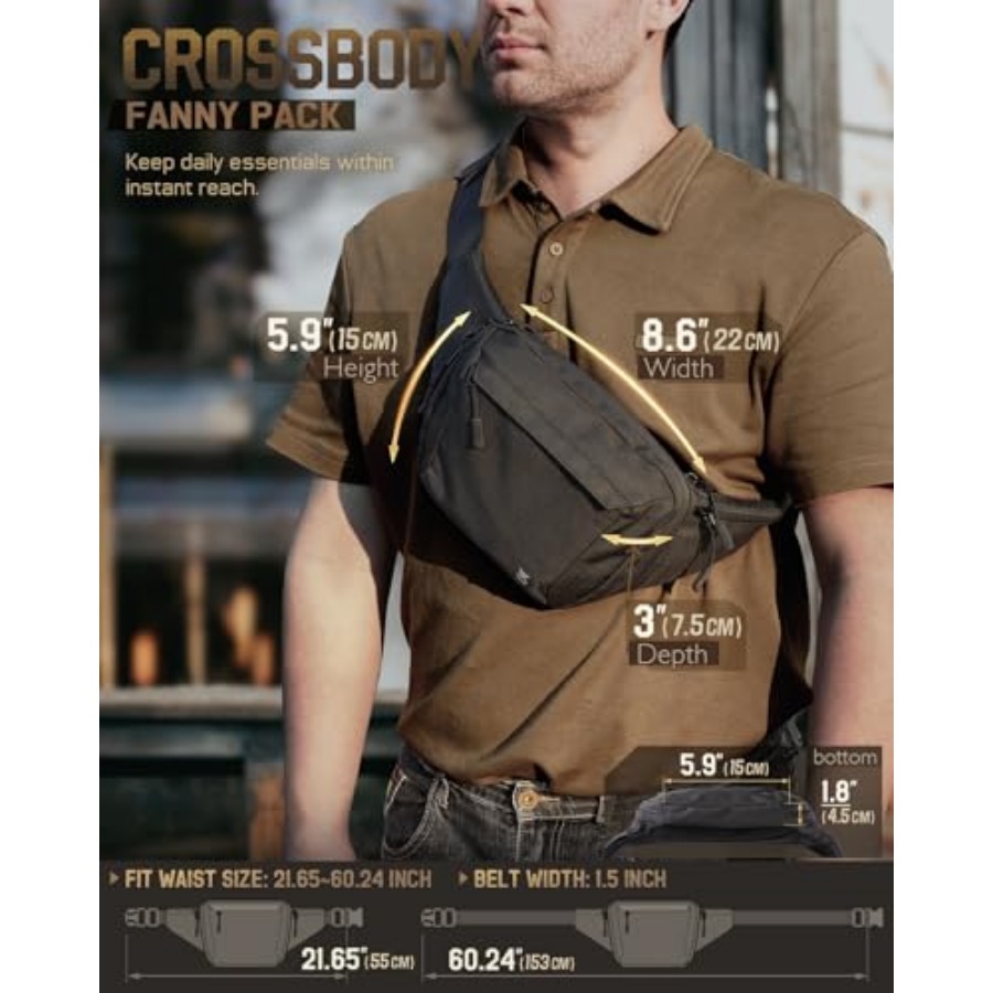 Tactical Concealed Carry Fanny - Edc Concealed Carry Fanny Pack recension och pris
