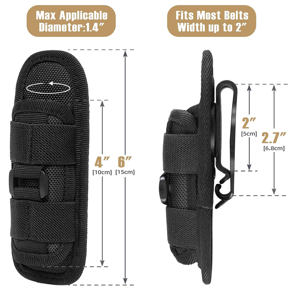 Tactical Flashlight Pouch Hols - Appendix Carry Edc recension och pris