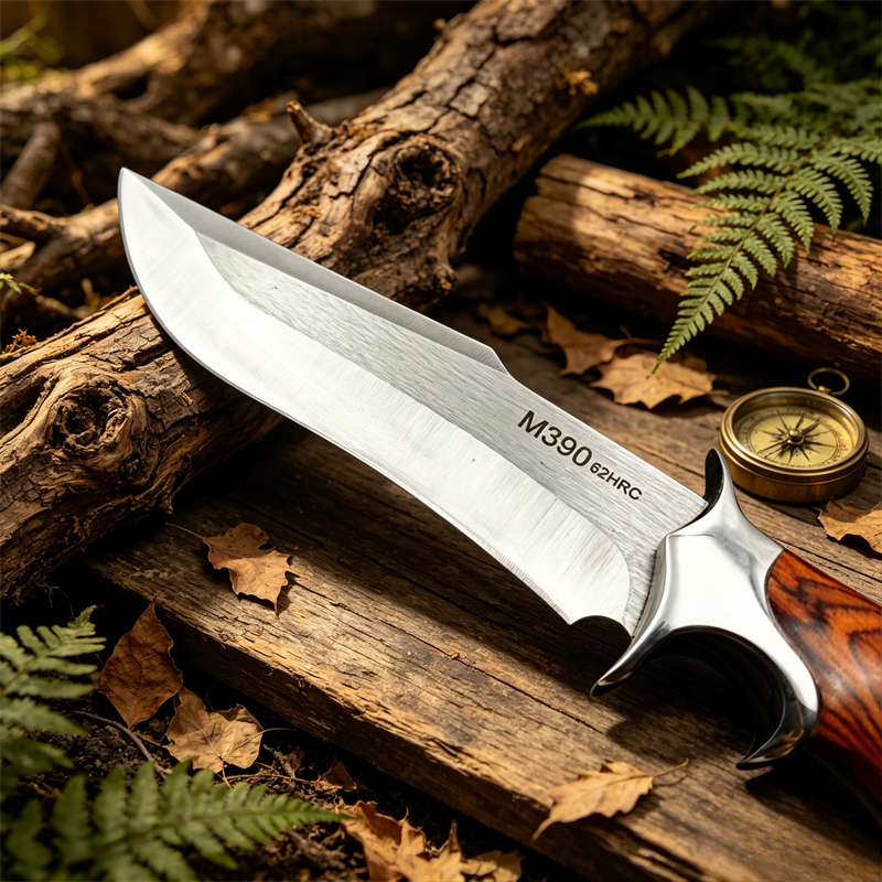 High Quality M390 Blade Wood H - Edc Pocket Carry Fixed Blade recension och pris