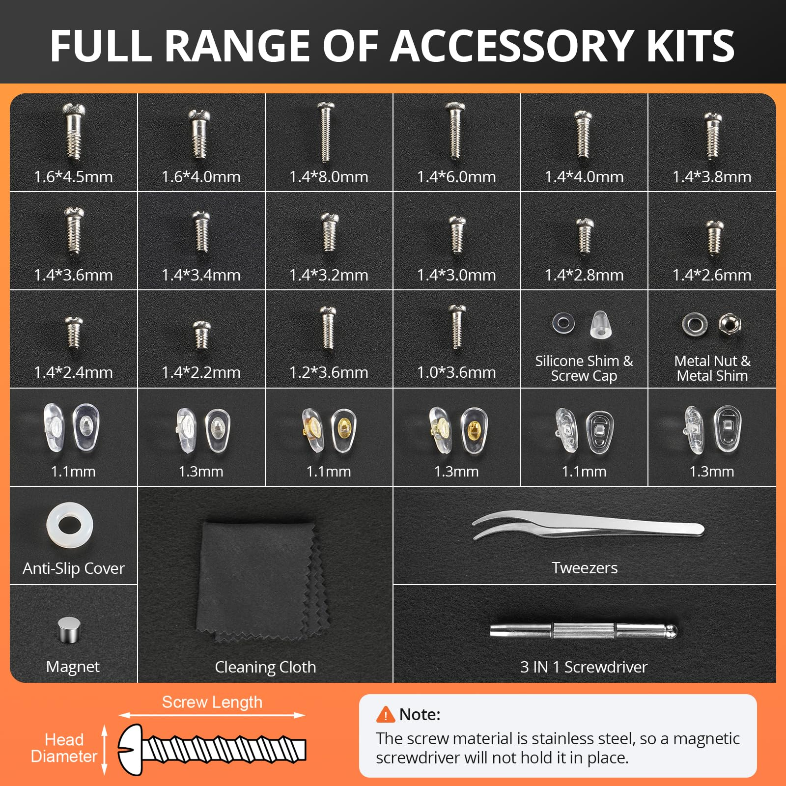 Eyeglass Repair Tool Kit with  - Micro Screwdriver Kit recension och pris