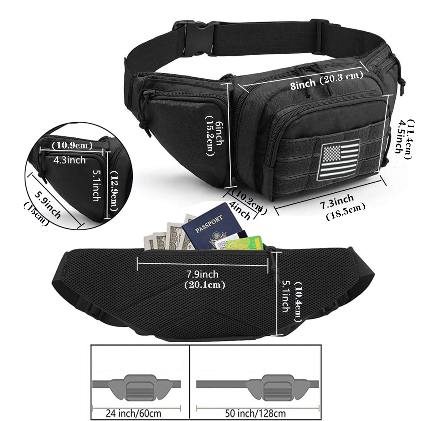 Tactical Fanny Pack Gun Holste - Edc Concealed Carry Fanny Pack recension och pris