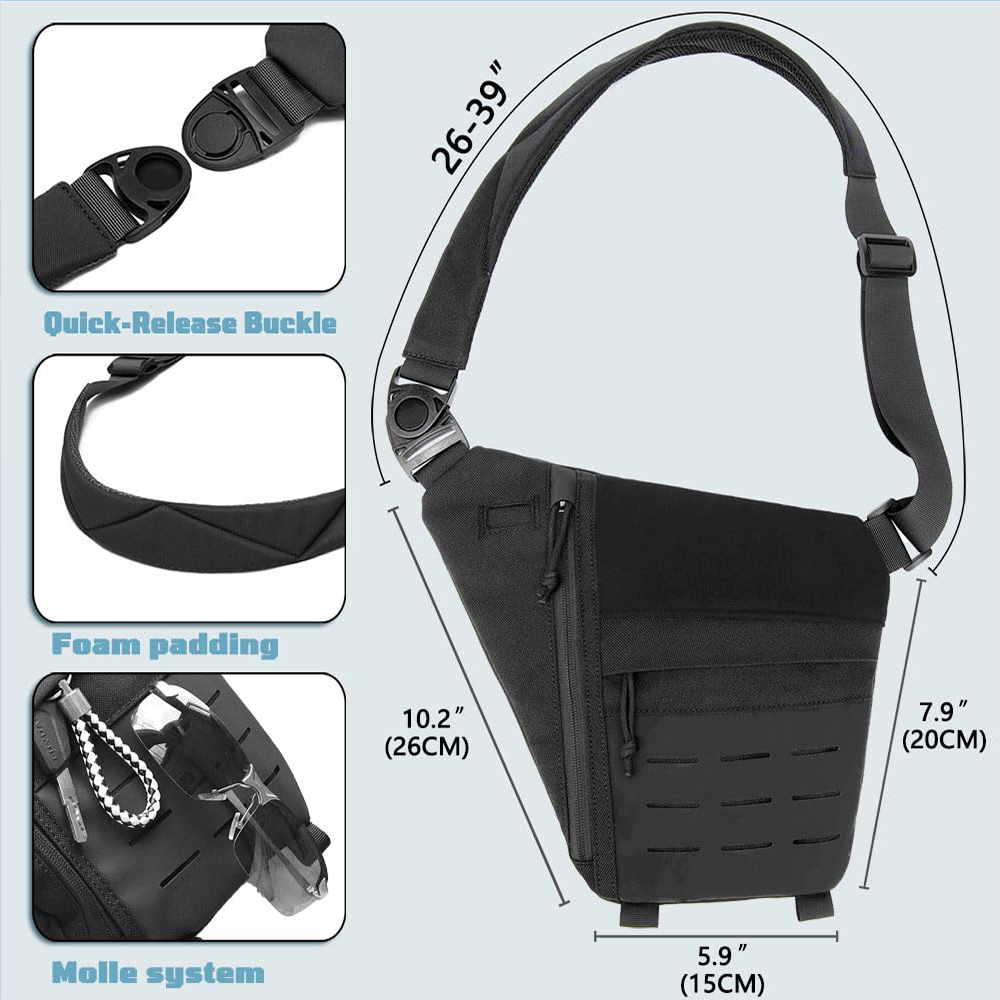 Tactical Bag Concealed Gun Bag - Edc Carry Backpack recension och pris