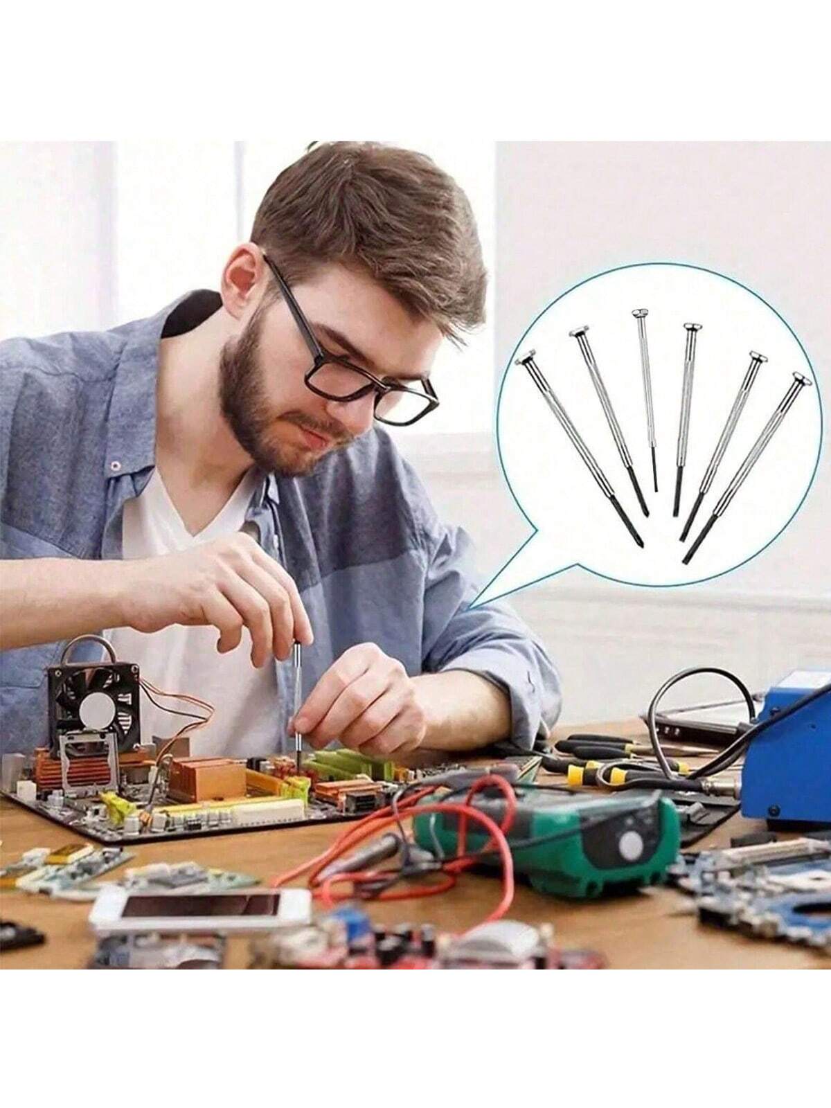 6pcs screwdriver set, eyewear  - Micro Screwdriver Kit recension och pris